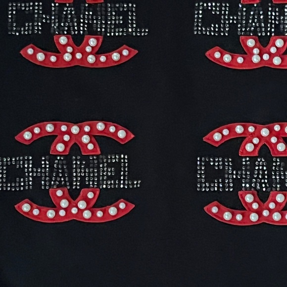 Beautiful dress with pearls and great design. Custom. Black. Large - Picture 2 of 2